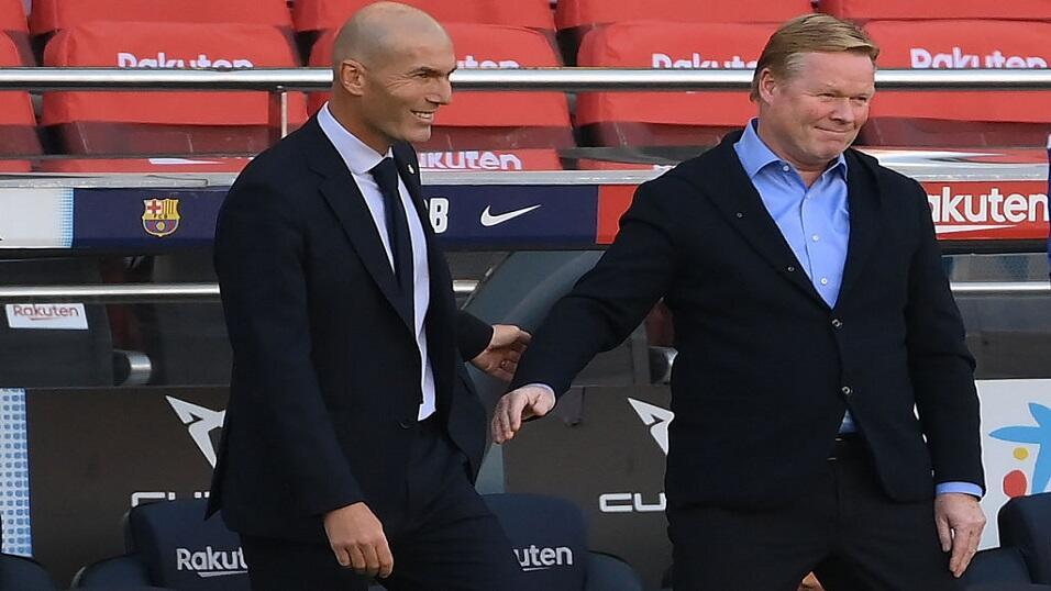 Zinedine Zidane and Ronald Koeman